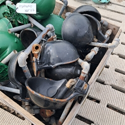 24 stk. brugte drikkekopper i jern 